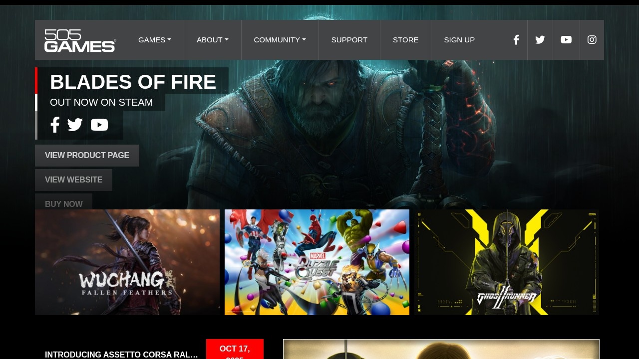 505 Games – 全球知名跨平台电子游戏发行商