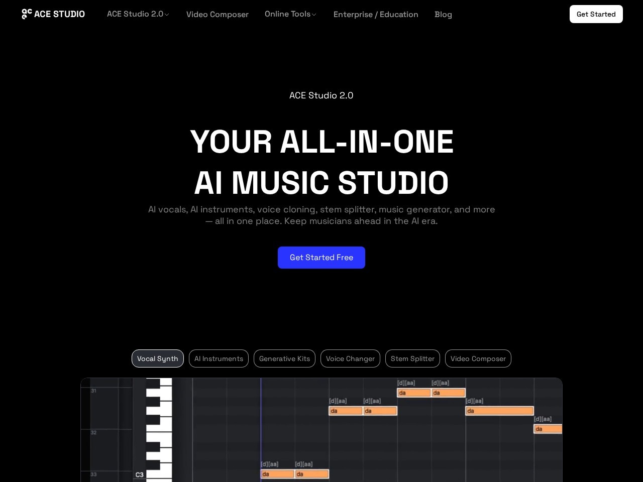 ACE Studio – AI音乐创作软件