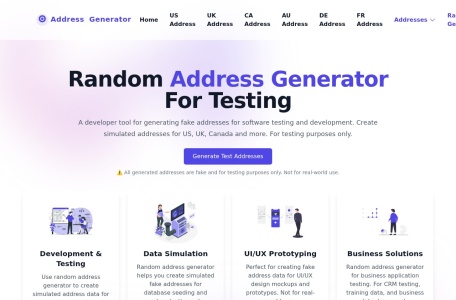 Random Address Generator随机地址生成器