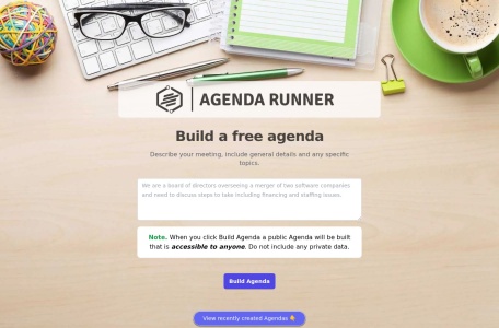 Agenda Runner