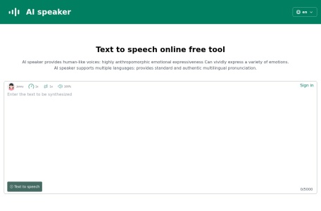 AI speaker