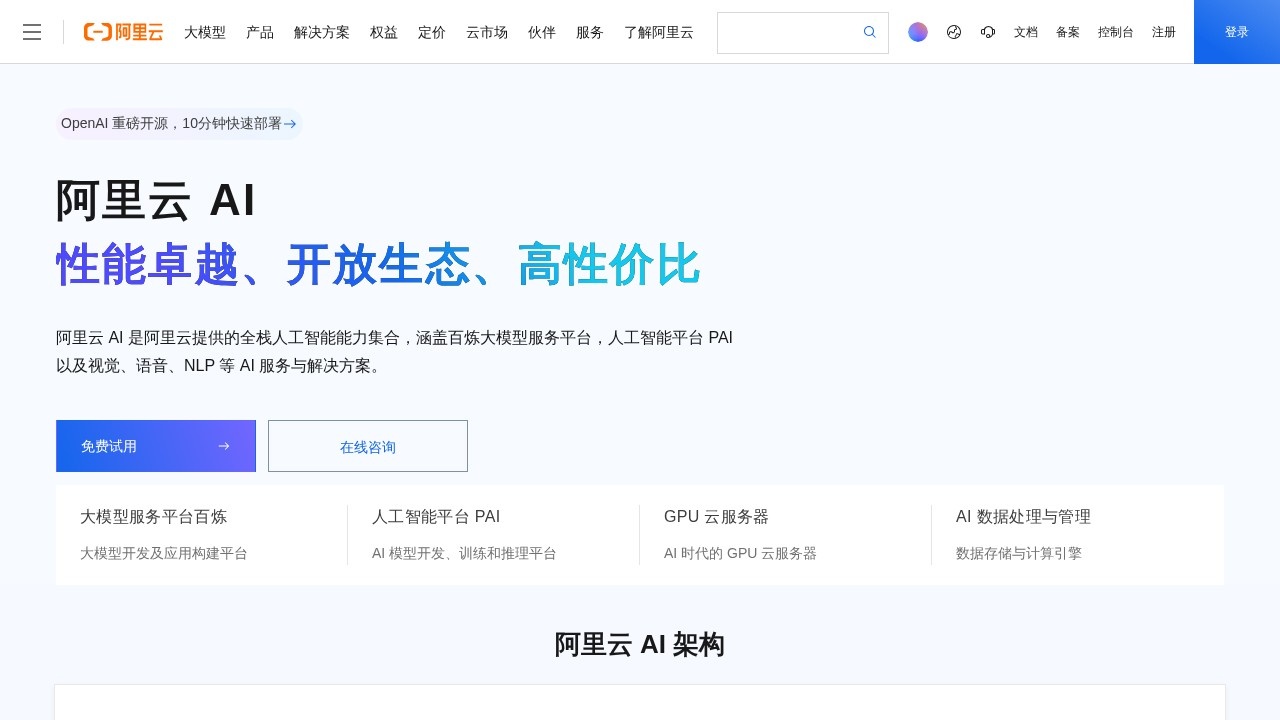 阿里云ai-阿里灵杰