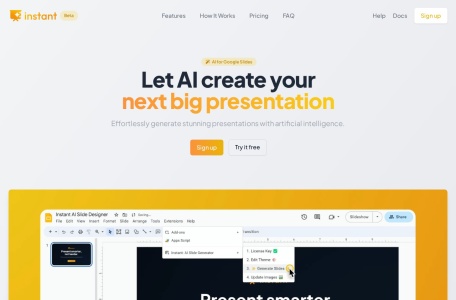Instant AI for Google Slides