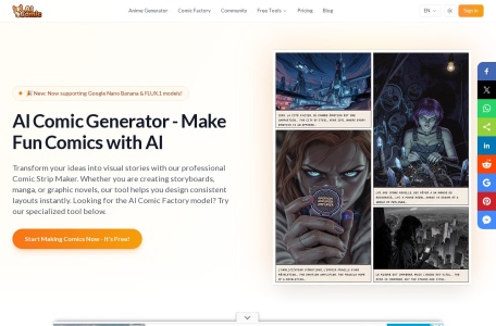 AI Comic Generator翻译站点