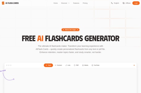 AI Flashcards Generator翻译站点