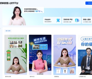 即构数智人创作平台