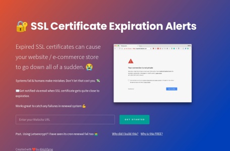 SSL Certificate Expiration Alerts