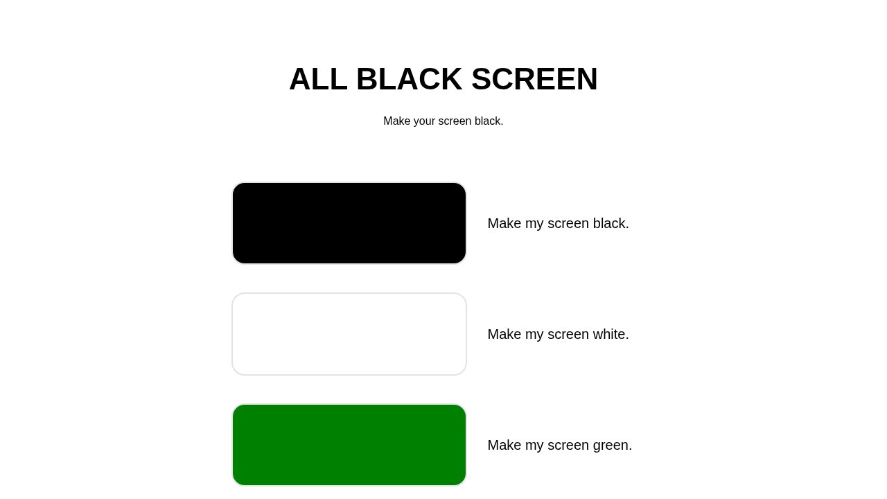 All Black Screen