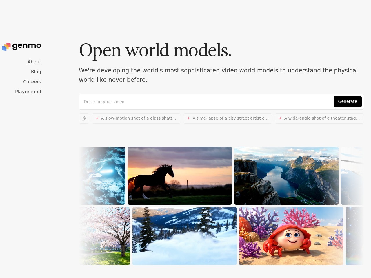 Genmo – 创新且好用的视频创作工具