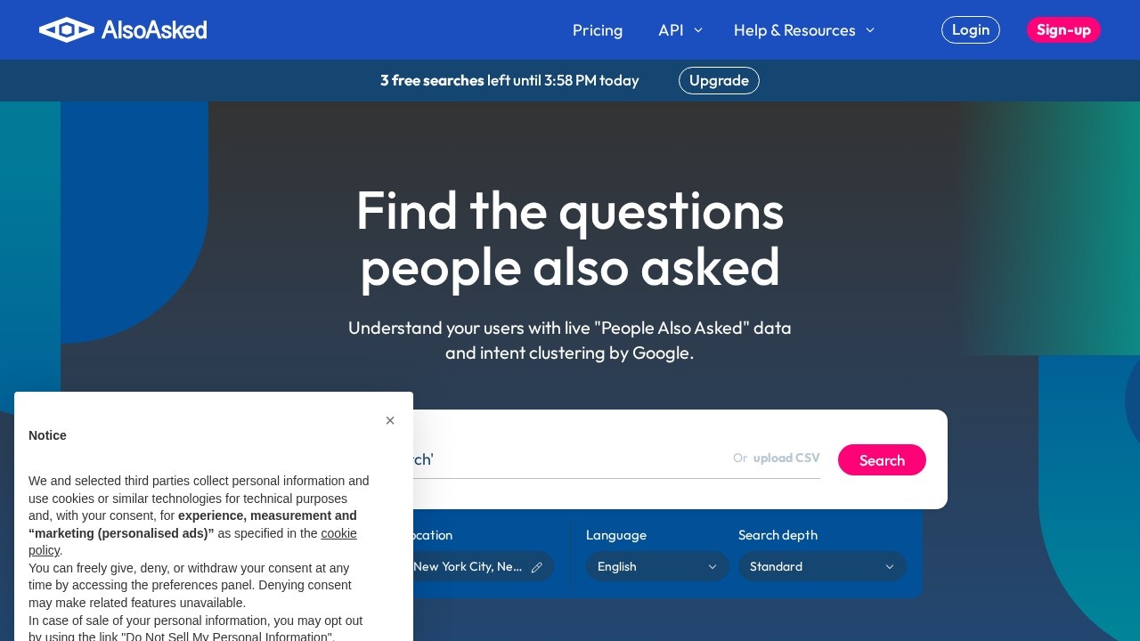 AlsoAsked–搜索问题挖掘工具
