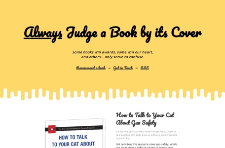 Always judge a book by its cover