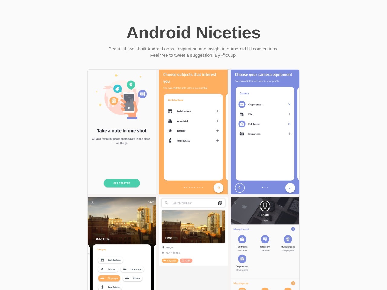 Android Niceties