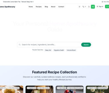 家庭药房Home Apothecary