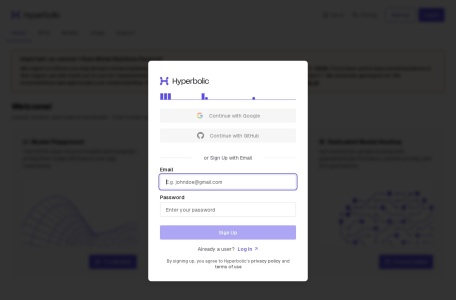 Hyperbolic AI云平台