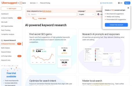 Ubersuggest