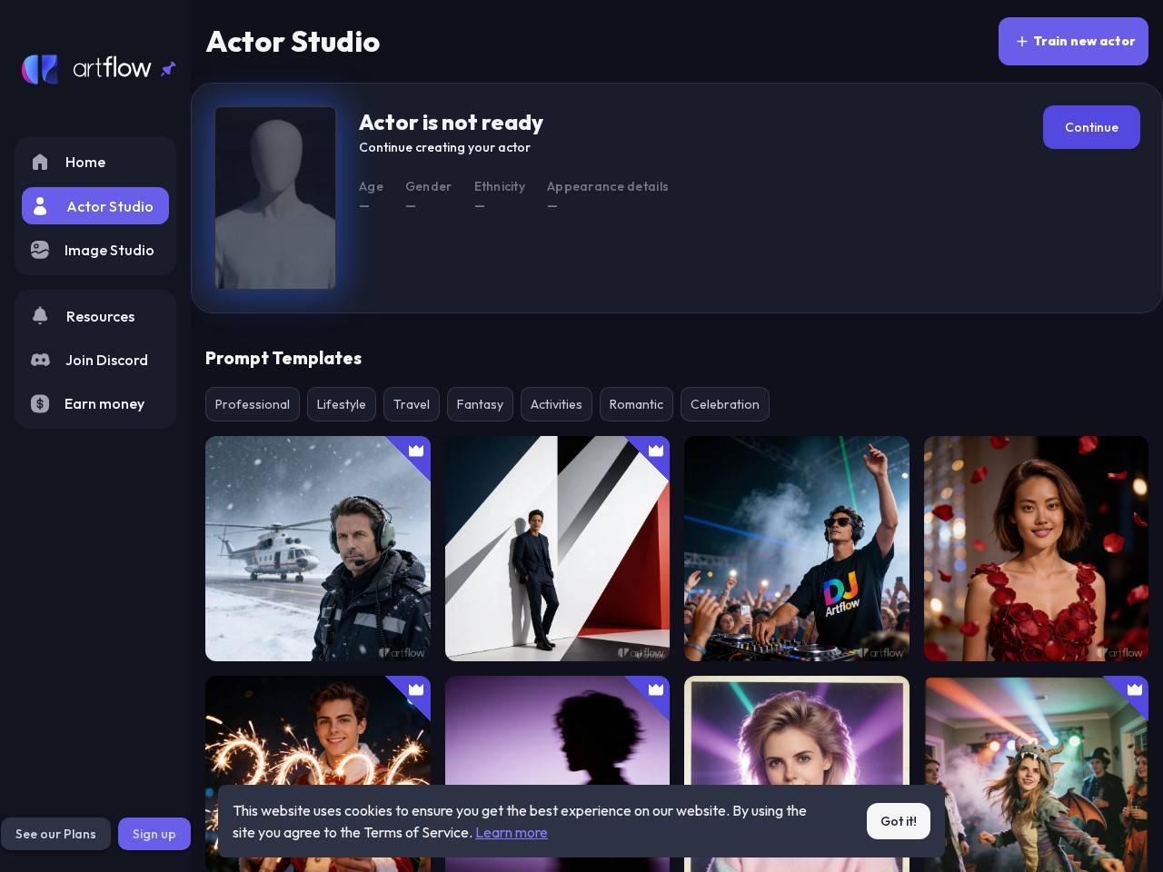 Artflow.ai – AI动画创作工具