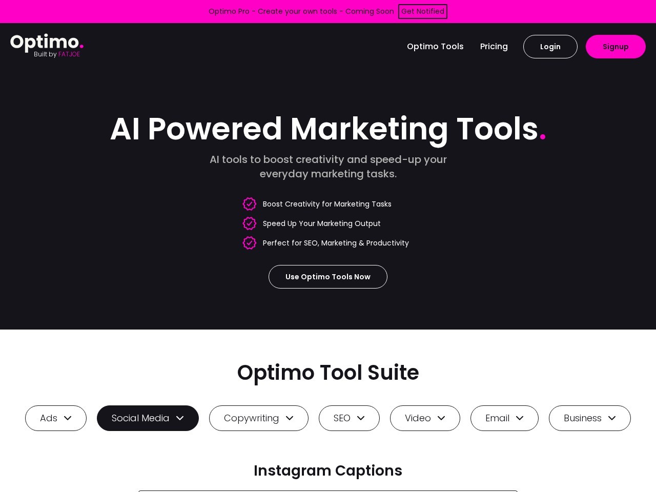 Optimo – SEO神器_AI驱动的营销程序
