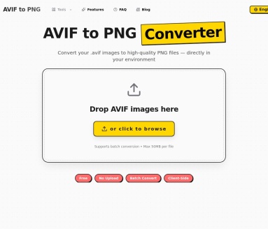 AVIF to PNG Converter