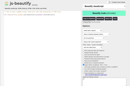 在线 JavaScript 美化器