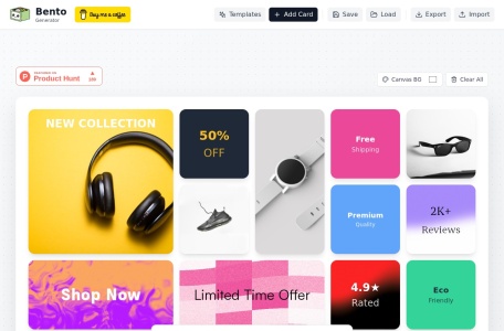 Bento Grid Generator-我爱网址导航