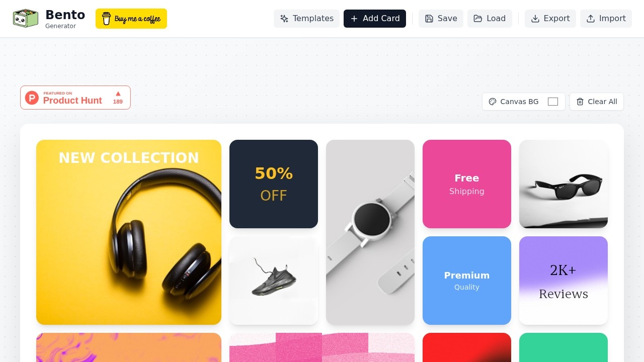 Bento Grid Generator