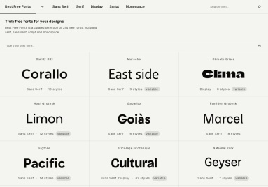 Best Free Fonts
