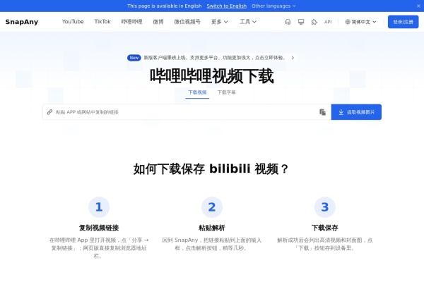 哔哩视频解析