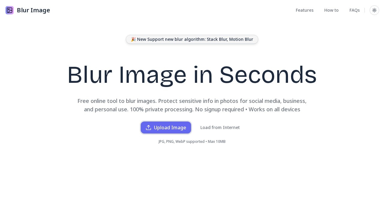 Blur Image Online