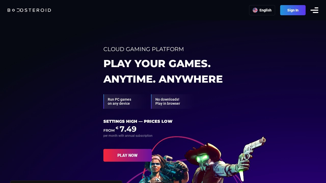 Boosteroid Cloud Gaming