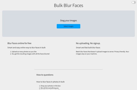 Bulk Blur Faces
