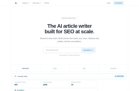 byword.ai_大规模生成由人工智能撰写的高质量文章。上传数千个关键字或标题，只需点击几下即可生成 SEO 优化的文章