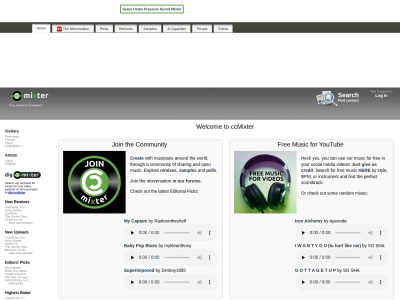 CCmixter-免费在线音乐音频素材社区，采用CC知识共享协议