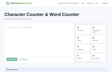 CharacterCounter字符单词计数器