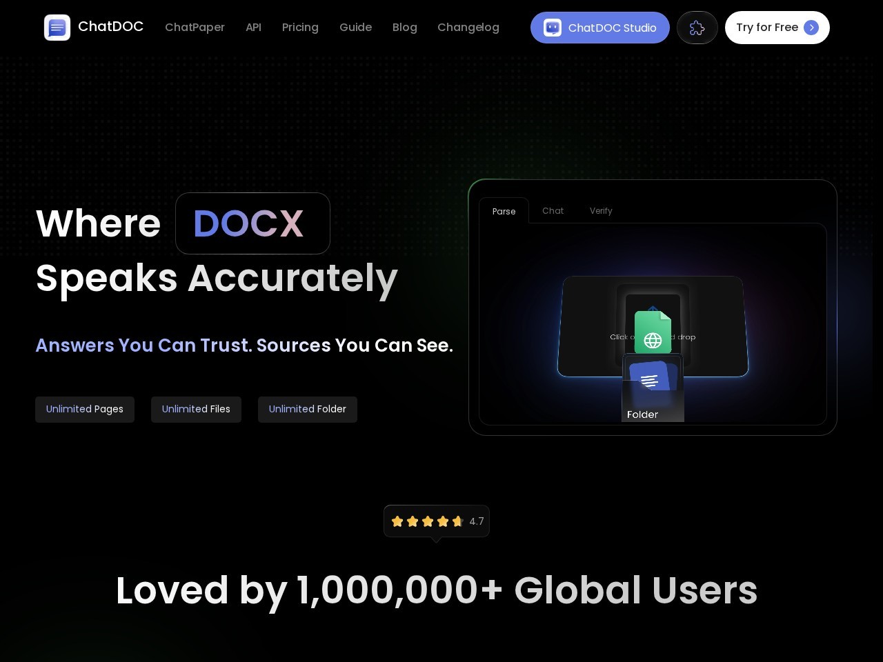 ChatDOC – 基于ChatGPT的AI文件阅读工具