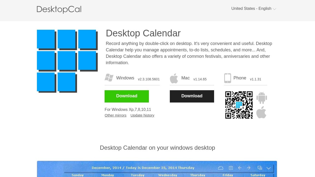 Desktop Calendar