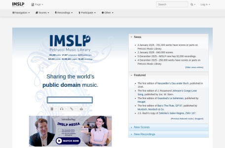 国际乐谱库(IMSLP)