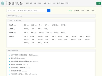 古籍文献知识图谱网