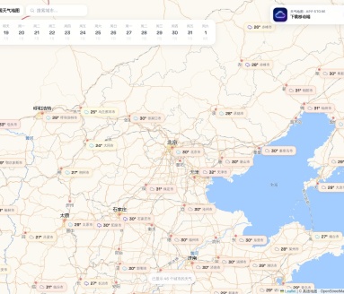 中国天气地图