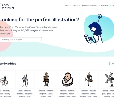 CocoMaterial手绘插画素材库