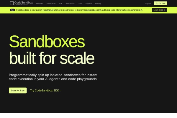 CodeSandbox：云端开发环境平台