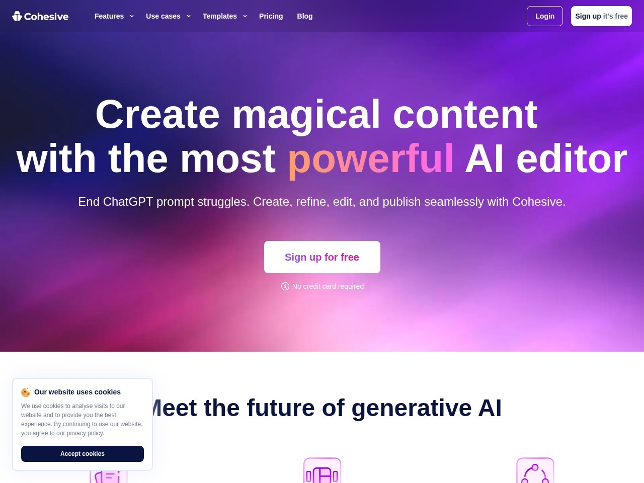 Cohesive – 提示词AI编辑器