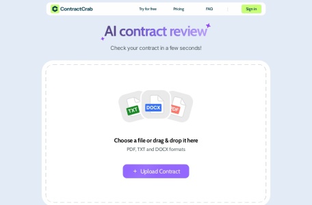 ContractCrab – AI for contract review