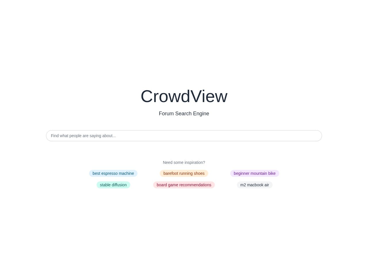 CrowdView – 一个论坛搜索引擎