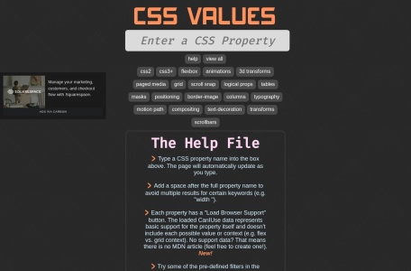 CSS VALUES