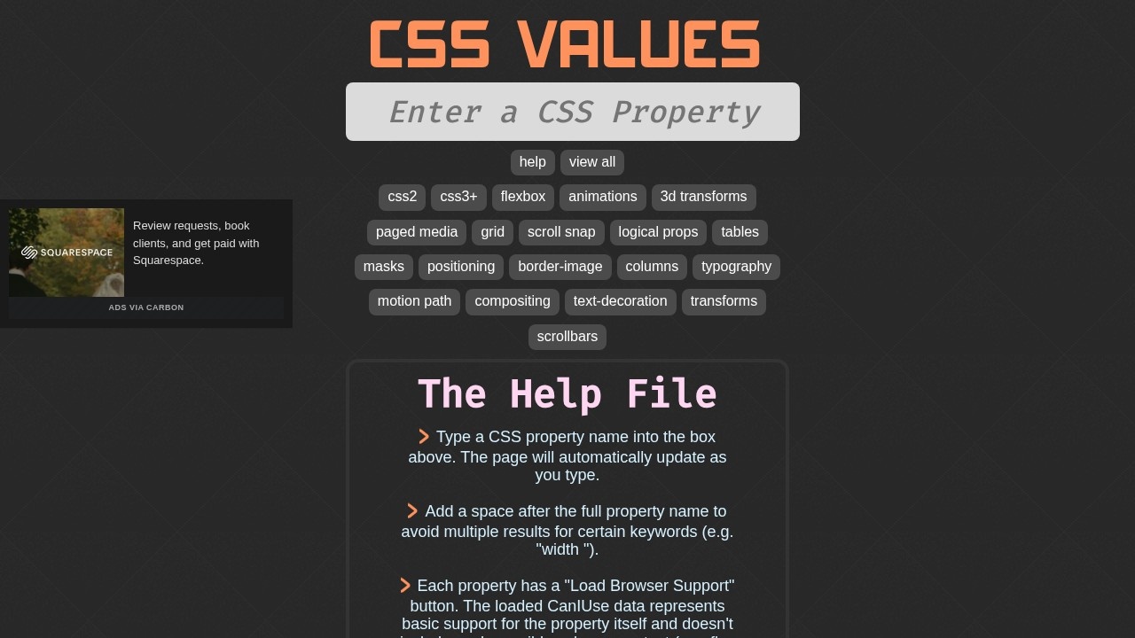 CSS VALUES