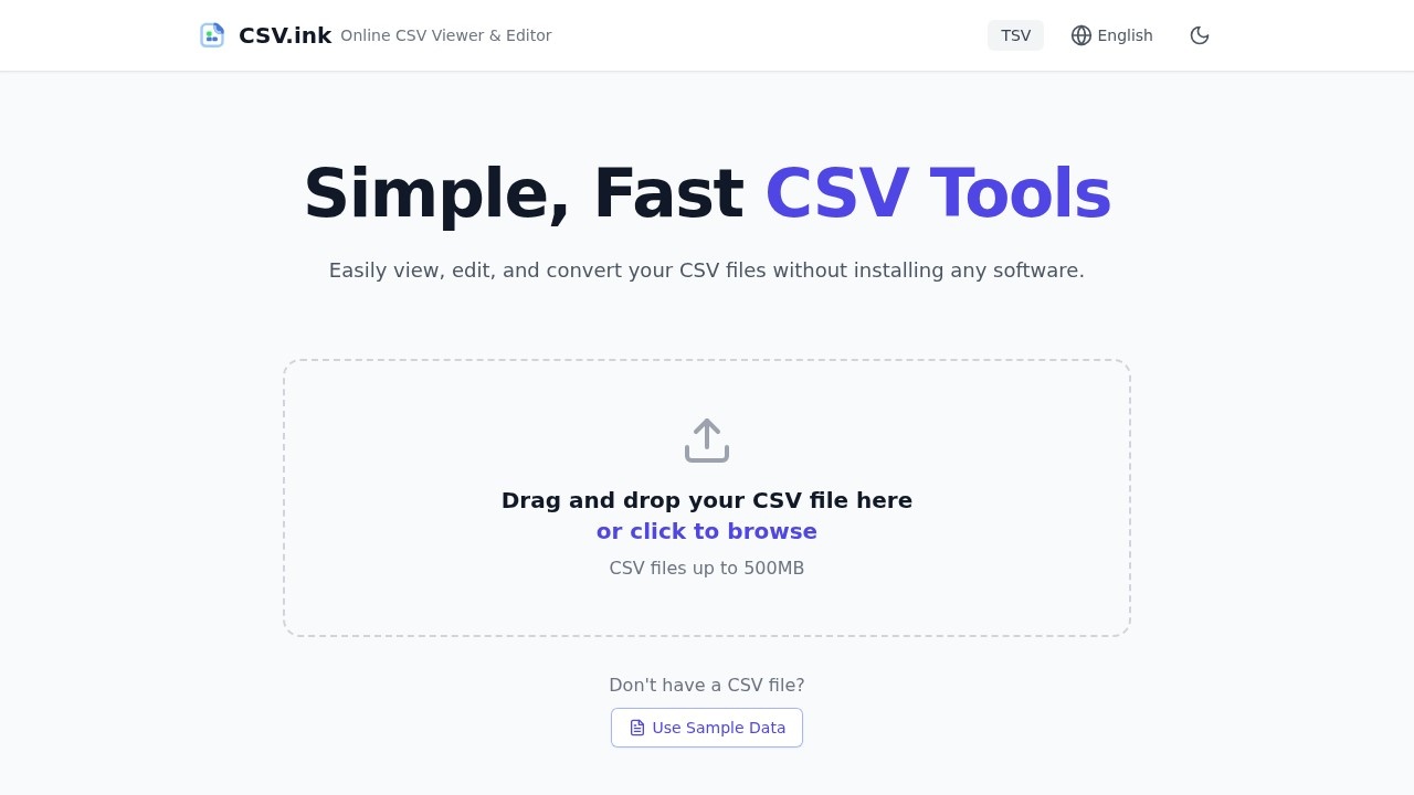 CSV.ink