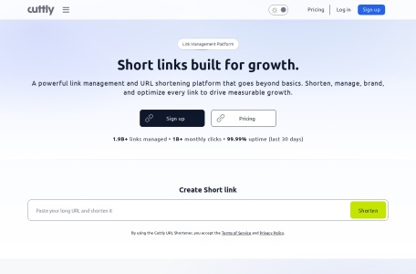 Cuttly短链_免费的短链生成器，可跟踪效果