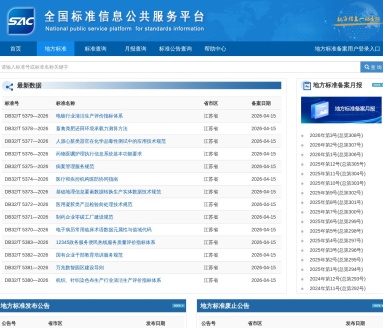 地方标准信息服务平台