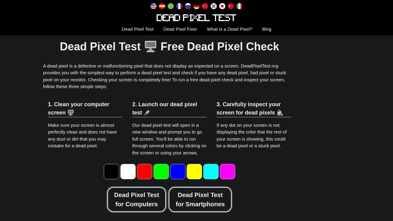 DeadPixelTest