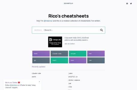 Rico开发者速查表